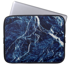 青い抽象芸術パターン ラップトップスリーブ