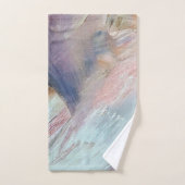 青い抽象芸術ブラシストローク バスタオルセット (ハンドタオル)