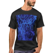 青い抽象芸術線