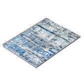 青い抽象芸術背景デザイン抽象芸術、高齢、 ノートブック (左側)