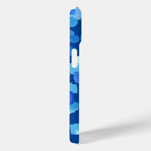 青い抽象芸術色彩の鮮やかの正方形 Case-Mate iPhoneケース (裏面 / 右)