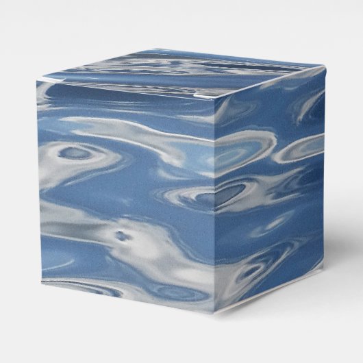 青い抽象芸術 フェイバーボックス (正面サイド)