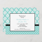 青い招待状 招待状 (正面/裏面)