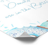 青い推測ボトル内のドーナツの数 ポスター (角)