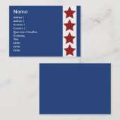 青い政治-ぽっちゃりした 名刺 (正面/裏面)