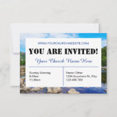青い教会の招待状 招待状 (正面)