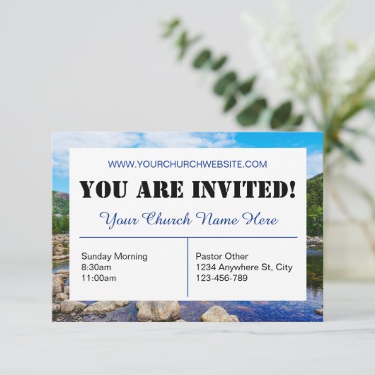 青い教会の招待状 招待状 (スタンド正面)