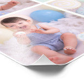 青い数々の写真 フォトプリント (角)