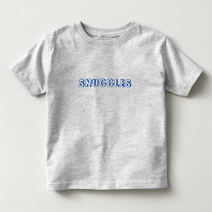 青い文字を「スナグル」 トドラーTシャツ