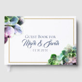 青い文字タンラインの紫色の結婚多肉株 ゲストブック (正面)