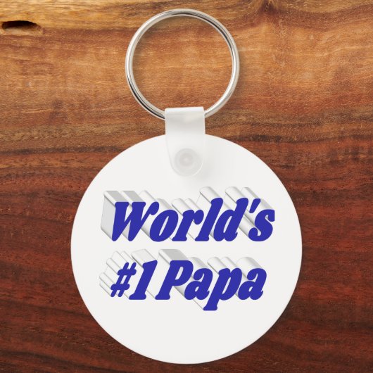 青い文字 キーホルダー (正面)