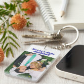 青い文字 キーホルダー (正面右)