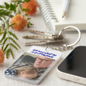 青い文字 キーホルダー (正面右)