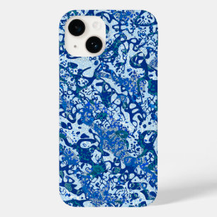 青い斑点のあるグラフィック抽象化 Case-Mate iPhone 14ケース