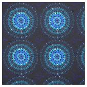 青い斑点（斑点） ファブリック (見本)