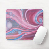 青い旋回マウスパッド マウスパッド (マウス)