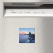 青い日の出のパード・ヴァン・マルケン灯台 マグネット (インサイチュ (食洗機))