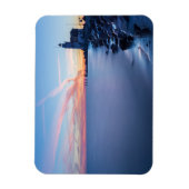 青い日の出のパード・ヴァン・マルケン灯台 マグネット (縦)