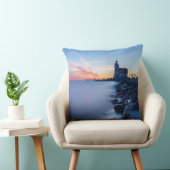 青い日の出のPaard van Markenの灯台 クッション (椅子)