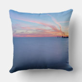 青い日の出のPaard van Markenの灯台 クッション (裏面)