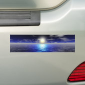 青い日の出 バンパーステッカー (車上)