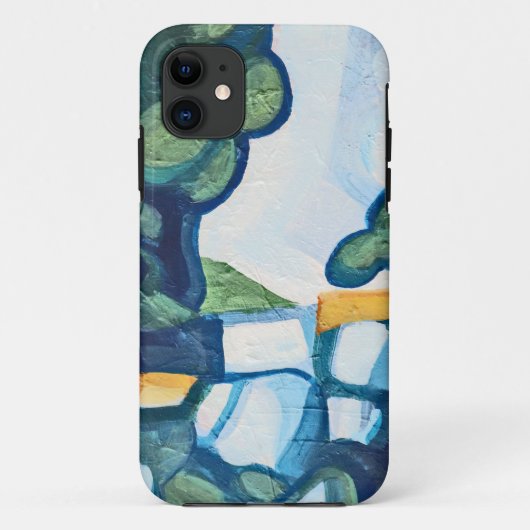 青い日の横感動的景 Case-Mate iPhoneケース (裏面)