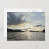 青い日差しは、ニューハンプシャー、スナピー湖を描く ポストカード (正面/裏面)