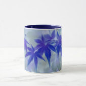 青い日本のマグカップのカエデ マグカップ (中央)