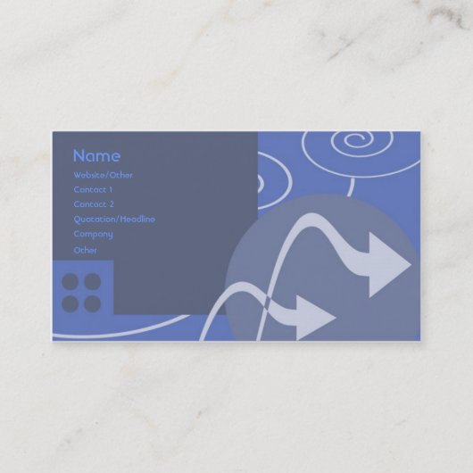 青い日 名刺 (正面)