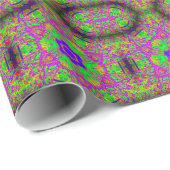 青い星がグルーヴサイケデリックィ ラッピングペーパー (ロールコーナー)