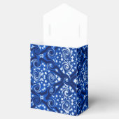 青い星と渦巻き模様の好意ボックス フェイバーボックス (オープン)