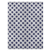 青い星と白い星と輝く金ゴールド星 テーブルクロス (正面)