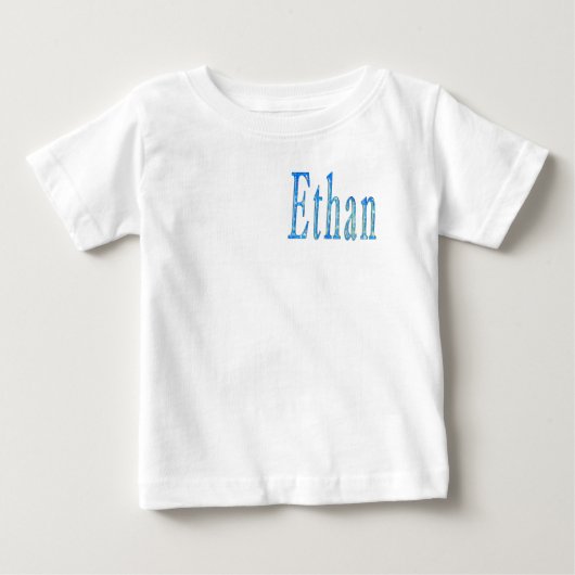 青い星のイーサン ベビーTシャツ (正面)