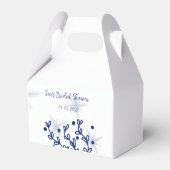 青い星の葉のロイヤルラグジュアリー ブライダルシャワー フェイバーボックス (裏面サイド)