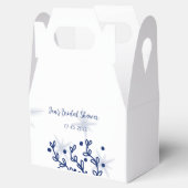 青い星の葉のロイヤルラグジュアリー ブライダルシャワー フェイバーボックス (オープン)