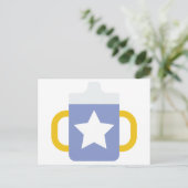青い星の飲み口付コップ ポストカード (スタンド正面)