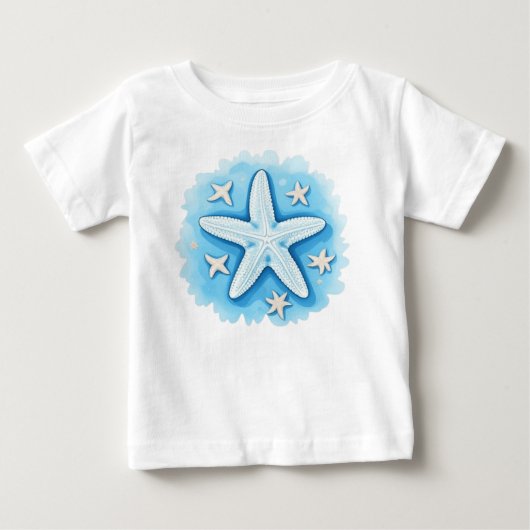 青い星の魚 ベビーTシャツ (正面)