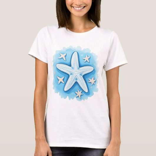 青い星の魚 Tシャツ (正面)