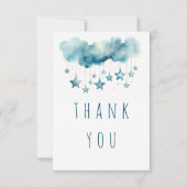 青い星よ感謝していりフラットカード サンキューカード (正面)