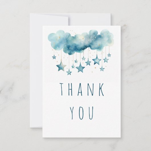 青い星よ感謝していりフラットカード サンキューカード (正面)