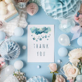 青い星よ感謝していりフラットカード サンキューカード