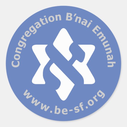 青い星を獲得する ラウンドシール (正面)