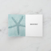 青い星型の魚 感謝 (内部)