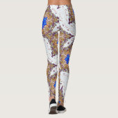 青い星数々の色 レギンス (裏面)