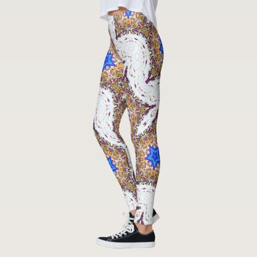 青い星数々の色 レギンス (左)