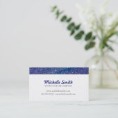 青い星明かりの夜モノグラム 名刺 (スタンド正面)