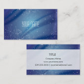 青い星明かりの夜夢の引用文 名刺 (正面/裏面)
