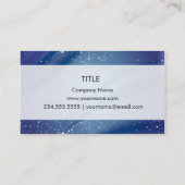 青い星明かりの夜夢の引用文 名刺 (裏面)