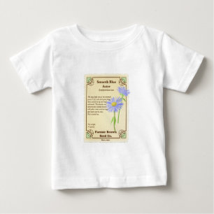 青い星状体の種の包み ベビーTシャツ