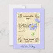 青い星状体の種の包み 招待状 (正面)